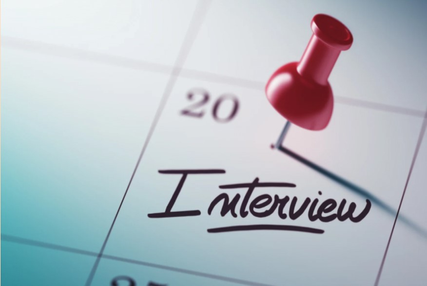 pinned calendar date for interview
